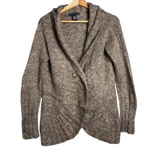 Boho Y2K Shawl Collar Wrap Cardigan Sweater cozy fairy granola girl indie artsy